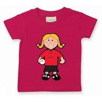 The GAA Store Down Baby Mascot Tee - Girls - Football - Fuchsia