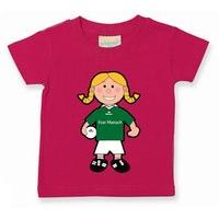 The GAA Store Fermanagh Baby Mascot Tee - Girls - Football - Fuchsia