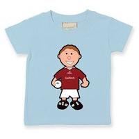 the gaa store galway baby mascot tee boys football pale blue