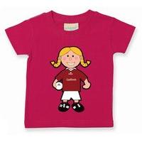 the gaa store galway baby mascot tee girls football fuchsia