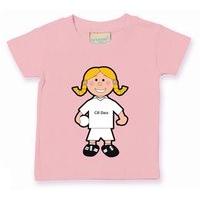 the gaa store kildare baby mascot tee girls football pale pink
