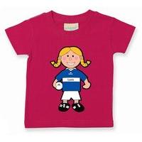 the gaa store laois baby mascot tee girls football fuchsia