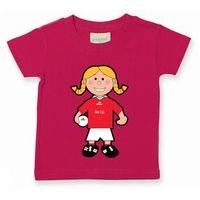 The GAA Store Louth Baby Mascot Tee - Girls - Football - Fuchsia