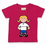 The GAA Store Monaghan Baby Mascot Tee - Girls - Football - Fuchsia