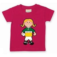 The GAA Store Offaly Baby Mascot Tee - Girls - Football - Fuchsia