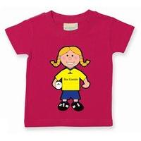 the gaa store roscommon baby mascot tee girls football fuchsia