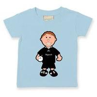 the gaa store sligo baby mascot tee boys football pale blue