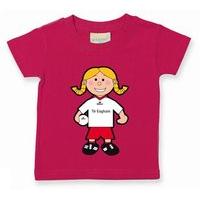 The GAA Store Tyrone Baby Mascot Tee - Girls - Football - Fuchsia