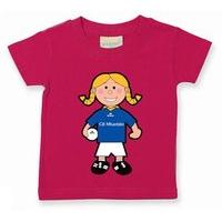 The GAA Store Wicklow Baby Mascot Tee - Girls - Football - Fuchsia