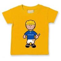 The GAA Store Wicklow Baby Mascot Tee - Boys - Hurling - Yellow