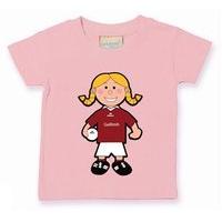 the gaa store galway baby mascot tee girls football pale pink
