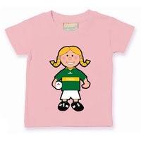 the gaa store kerry baby mascot tee girls football pale pink