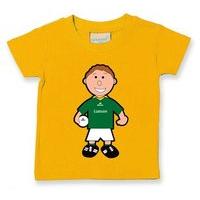 the gaa store leitrim baby mascot tee boys football yellow