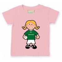 the gaa store limerick baby mascot tee girls football pale pink