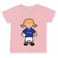 The GAA Store Longford Baby Mascot Tee - Girls - Football - Pale Pink