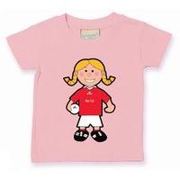 The GAA Store Louth Baby Mascot Tee - Girls - Football - Pale Pink