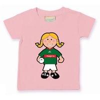 The GAA Store Mayo Baby Mascot Tee - Girls - Football - Pale Pink