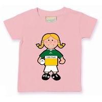 The GAA Store Offaly Baby Mascot Tee - Girls - Football - Pale Pink