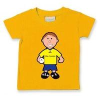 the gaa store roscommon baby mascot tee boys football yellow