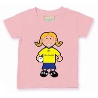 the gaa store roscommon baby mascot tee girls football pale pink