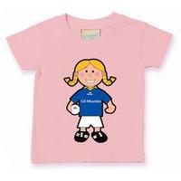 The GAA Store Wicklow Baby Mascot Tee - Girls - Football - Pale Pink