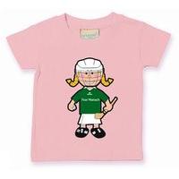 The GAA Store Fermanagh Baby Mascot Tee - Girls - Camogie - Pale Pink