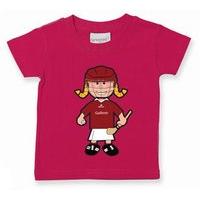 The GAA Store Galway Baby Mascot Tee - Girls - Camogie - Fuchsia