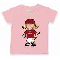 the gaa store galway baby mascot tee girls camogie pale pink