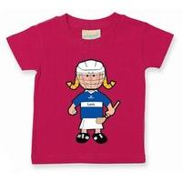 The GAA Store Laois Baby Mascot Tee - Girls - Camogie - Fuchsia