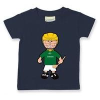 the gaa store leitrim baby mascot tee boys hurling navy