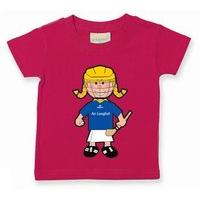 The GAA Store Longford Baby Mascot Tee - Girls - Camogie - Fuchsia