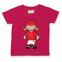 The GAA Store Louth Baby Mascot Tee - Girls - Camogie - Fuchsia