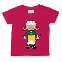 The GAA Store Offaly Baby Mascot Tee - Girls - Camogie - Fuchsia