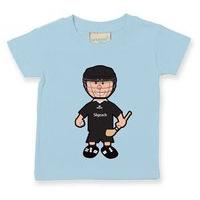 the gaa store sligo baby mascot tee boys hurling pale blue