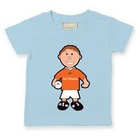 the gaa store armagh baby mascot tee boys football pale blue