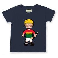 the gaa store carlow baby mascot tee boys hurling navy