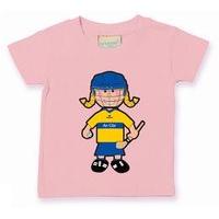 the gaa store clare baby mascot tee girls camogie pale pink