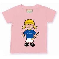 the gaa store longford baby mascot tee girls camogie pale pink