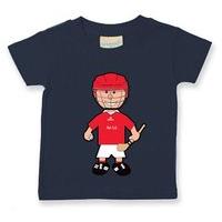 the gaa store louth baby mascot tee boys hurling navy