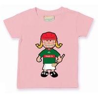 the gaa store mayo baby mascot tee girls camogie pale pink