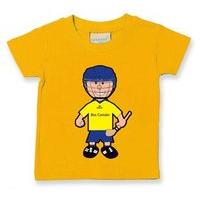 the gaa store roscommon baby mascot tee boys hurling yellow