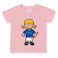 The GAA Store Wicklow Baby Mascot Tee - Girls - Camogie - Pale Pink