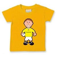 the gaa store antrim baby mascot tee boys football yellow