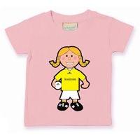 The GAA Store Antrim Baby Mascot Tee - Girls - Football - Pale Pink