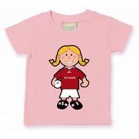 the gaa store westmeath baby mascot tee girls football pale pink