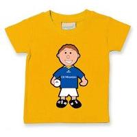 the gaa store wicklow baby mascot tee boys football yellow