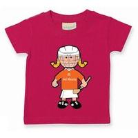 the gaa store armagh baby mascot tee girls camogie fuchsia