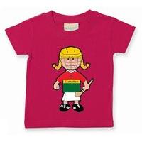 The GAA Store Carlow Baby Mascot Tee - Girls - Camogie - Fuchsia