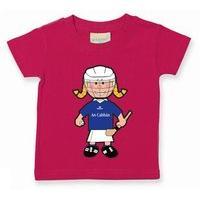 the gaa store cavan baby mascot tee girls camogie fuchsia