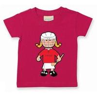 The GAA Store Cork Baby Mascot Tee - Girls - Camogie - Fuchsia